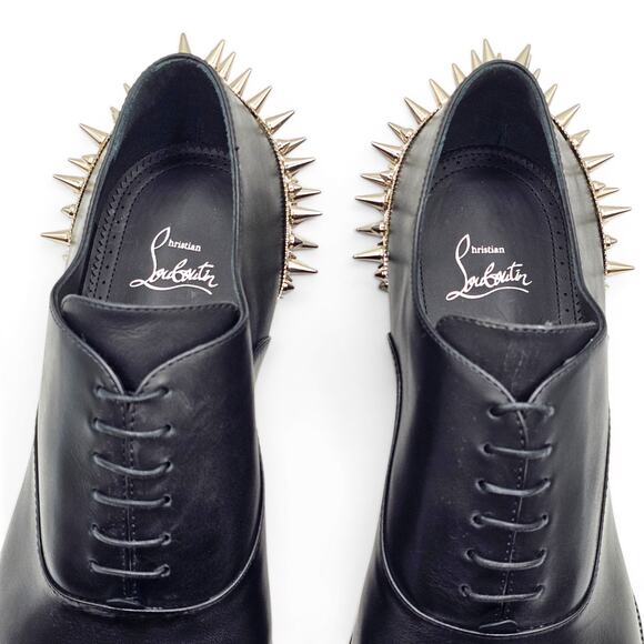 Christian Louboutin Cheliviss Meteor Leather Oxford Shoes EU 44.5 US 11.5 $2695 main image 9